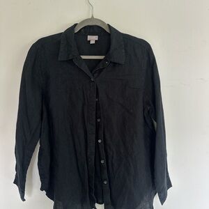 J. Jill Black Button Down Shirt